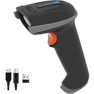 Image of Tera Barcode Scanner Wireless with Battery Level Indicator (2.4Ghz Wireless+USB 2.0 Wired) 1D Reader USB Handheld Bar Code Scanner, Design Patent: EU008489413, 5100
