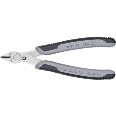 Image of Knipex Electronic Super Knips® ESD with multi component grips 125 mm 78 03