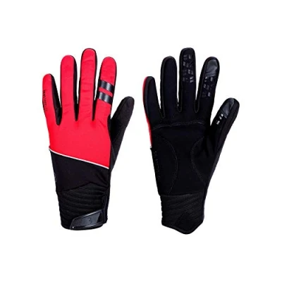 Image of BBB Cycling ControlZone Men and Women&#039;s, Warm Softshell, Unisex Winter Gloves, Red, XXL