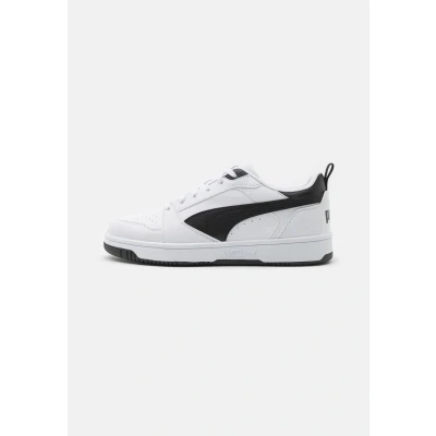 Image of Puma Unisex Adults Rebound V6 Low Sneakers, White Black Black, 3.5 UK
