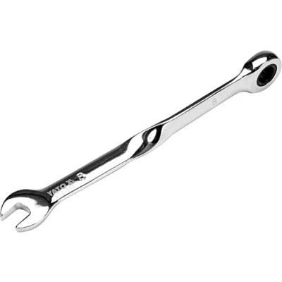 Image of Yato YT 01870 Combination Ratchet Spanner, Twisted Construction, Size 8mm