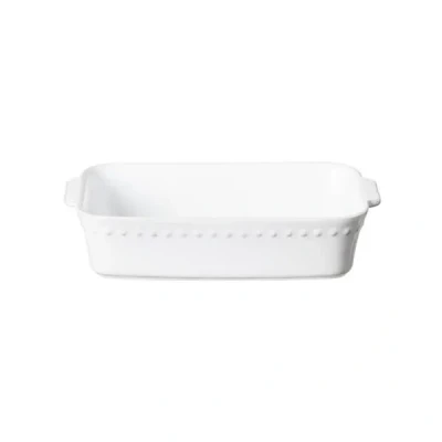 Image of Costa Nova Pearl Collection Dinnerware Stoneware Oven Dish Rect. 27 cm, White