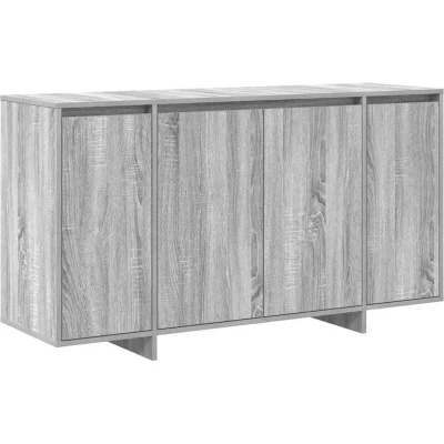 Image of vidaXL Grey Sideboard sonoma Engineered wood 135 x 41 75 cm