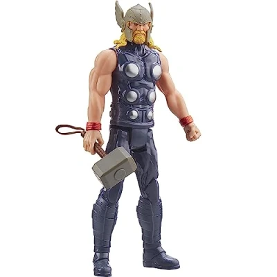 Image of Titan Hero Series Blast Gear Thor Action Figure, 30 Cm Toy, Inspired By The Marvel Universe, For Kids Ages 4 And Up