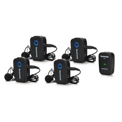 Image of Saramonic Blink 500 T4 4 Person Wireless Clip On Microphone System with Lavaliers for Cameras &amp; Mobile Devices