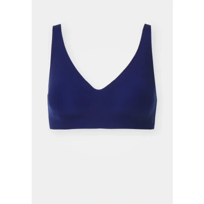 Image of Sloggi Women&#039;s Zero Feel 2.0 Soft Bra Bra, Navy Blue, M Plus