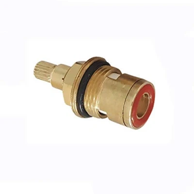 Image of BE TOOL Ceramic Disc Cartridge Valve 20 Gears Replacement Tap Brass for Bathroom or Kitchen (H Type Double Thread)