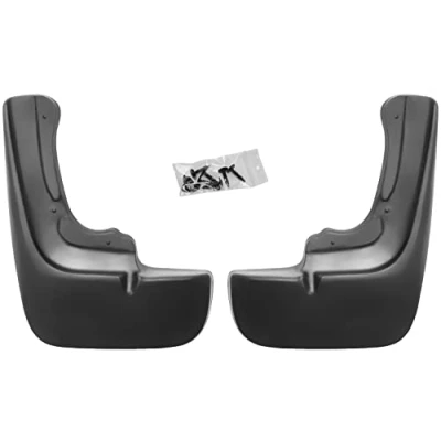 Image of Recambo SF 0200a Rear Mud Flaps Set Compatible with Fiat Ducato III 250 from 2006 Onwards Mudguard Black