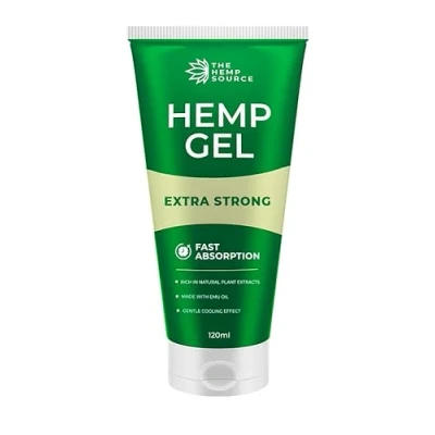 Image of Hemp Active Gel High Strength Oil Formula Intensive with Emu Oil, Menthol &amp; Aloe Vera Rich in Natural Extracts Soothe Back, Neck, Hands, Feet Large 120ml Tube