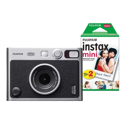 Image of instax Fujifilm Mini Evo Hybrid Instant Camera inc 20 Shots Black