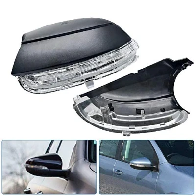 Image of HugeAuto Wing Mirror Indicator Lamp Lens Cover LED Turn Singal Light Right Side Fits Car VW Golf MK6 2009 2013