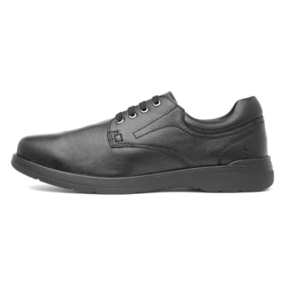 Image of Hush Puppies Marco Mens Classic Lace Shoes, Black, 8 UK