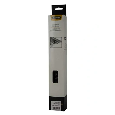 Image of Fellowes 25 Spiral Metal for Binding, 5: 1, 59 Holes, Black 10 mm