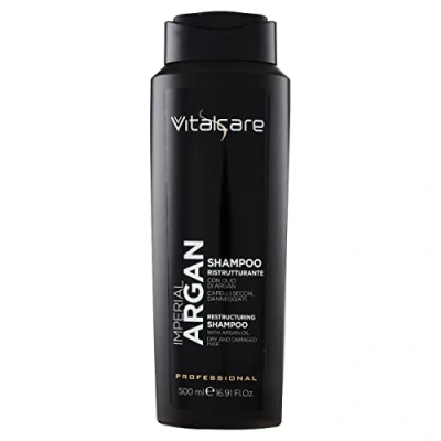 Image of Vitalcare Imperial Argan Restructuring Hair Shampoo, for Dry and Damaged Hair, Shampoo with Oil, 500 ml