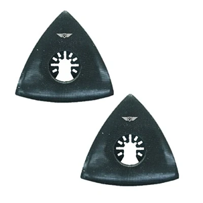 Image of 2 x TopsTools FASP_2 80mm Sanding Pad Compatible with Dewalt Stanley Black and Decker Bosch Fein (Non StarLock) Makita Milwaukee Parkside Ryobi Worx (Fast Change) Workzone Multitool Accessories