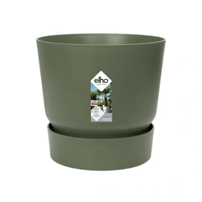 Image of Elho Greenville Round 20cm Leaf Green