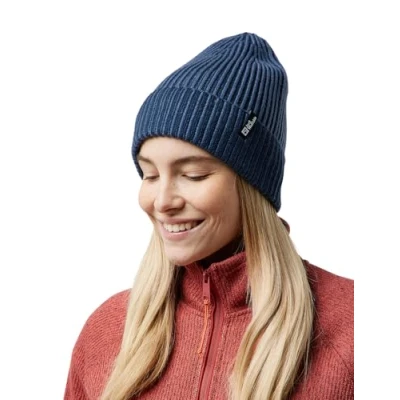 Image of Jack Wolfskin vybrant Beanie Hat, Midnight Sky, L