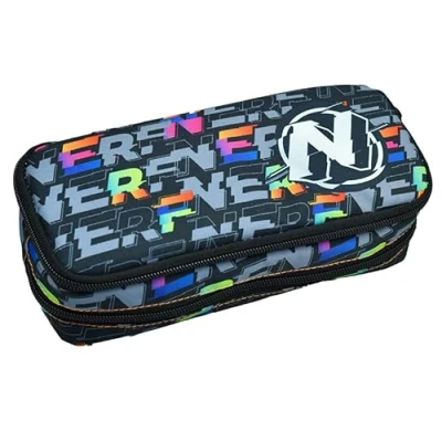 Image of OM SUPPLIES Nerf Iconic TV Cartoon Characters Pencil Case with 2 compartments for Kids Childrens Character Back to School Gift (Nerf)