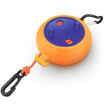 Image of Retractable Travel Clothes Line 8m Portable Laundry Rope Camping Washing Anti Winding airer Hanger Adjustable Drying Lines, for Holiday Outdoor Indoor(Orange)