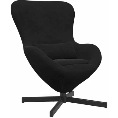 Image of vidaXL Egg Chair Black Velvet