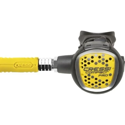 Image of Cressi Unisex Octopus Compact Pro Regulator Yellow, One Size UK