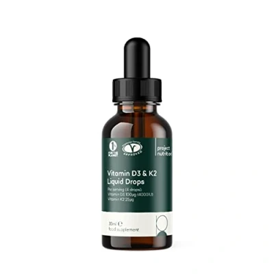 Image of Vitamin D3 K2 Drops 4000IU 30ml Bottle