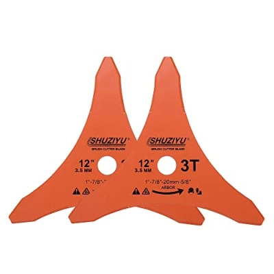 Image of LSHUZIYU, 2 PACK, 305x3.5mm 3T, Arbor 25.4mm with 22.23 20 16mm Washer, Brush Cutter Blade, Trimmer Weed Blade.