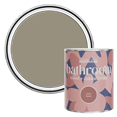 Image of Rust Oleum Brown Moisture Resistant Bathroom Wood and Cabinet Paint in Satin Finish Cocoa 750ml