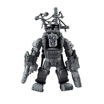 Image of McFarlane Toys, Warhammer 40000 Big Mek Mega Figure with 22 Moving Parts, Unpainted Collectible collectors stand base, Customise Your Ages 12+