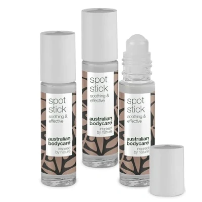 Image of Australian Bodycare Tea Tree Oil Spot Stick Blemish for Spots, pimples, Oily and Acne Prone Skin. Contains high Pharmaceutical Grade Oil, 9ml (3 x Stick)