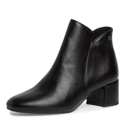 Image of TAMARIS Women&#039;s Damen 1 25382 41 Ankle Boot, Black Matte, 4 UK