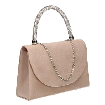 Image of SwankySwans Women&#039;s Beatrice Clutch Bag, Beige, One Size