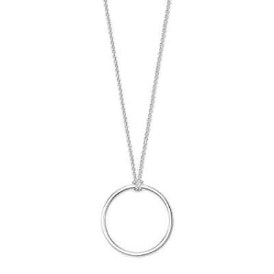 Image of Thomas Sabo Women Charm Necklace Circle Club 925 Sterling Silver X0252 001 21 L70