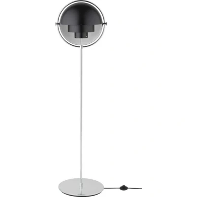 Image of GUBI Multi Lite floor lamp height 148 cm chrome/anthracite black