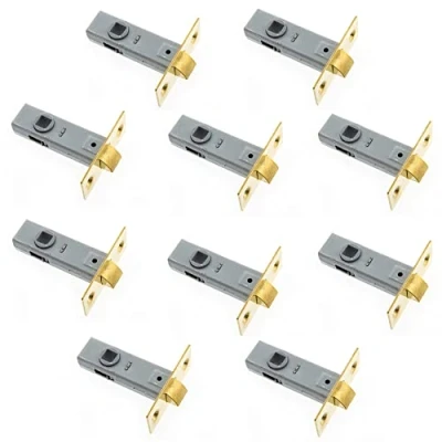 Image of Sterling TML125 Internal 2 1/2&quot; 65mm Brass Tubular Mortice Latch 2.5&quot; 10 Pack