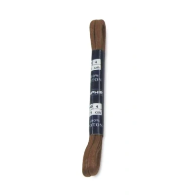 Image of Saphir Flat 4mm Waxed Laces ((05) DARK BROWN)