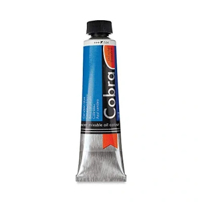 Image of Cobra Artist Oil Colour Tube 40 ml Cerulean Blue 534