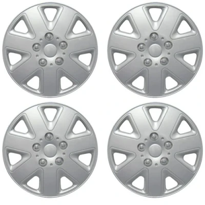 Image of Set Of 4 Universal Fit 14&quot; Car Wheel Trims, 14 Inch Fitment Hub Caps