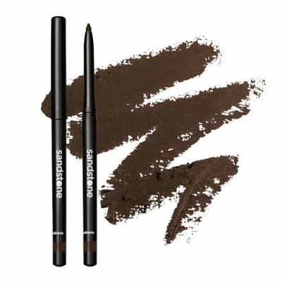 Image of Sandstone Scandinavia Waterproof Eyeliner Pencil Vegan and Hypoallergenic for Sensitive Eyes Smudge Proof Gel Anti Aging Properties Makeup (Brown, 2 g)