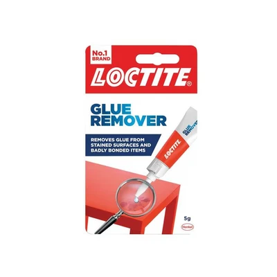 Image of Loctite Glue Remover, Effective Adhesive Remover for Correcting Badly Bonded Items, Practical Sticker a Range of Surfaces, 1 x 5g