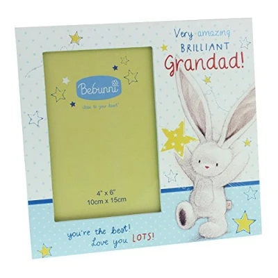 Image of Bebunni Collection Polka Dot Wooden Photo Frame 4&quot; x 6&quot; Grandad