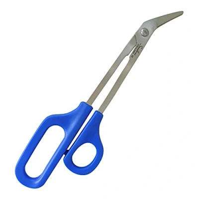 Image of Long Handled Toe Nail Clippers Angled Scissors Cutters Chiropody Thick Large Heavy Duty (PDS 8 INCH Scissors)
