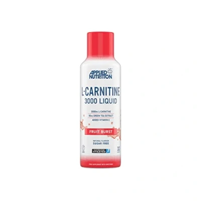 Image of Applied Nutrition L Carnitine 3000 Liquid with Green Tea &amp; Vitamin C, Boosts Energy Weight Management, Vegan (480ml 32 Servings) (Fruit Burst)