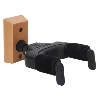 Image of Sondery Guitar Hanger Wall Mount, Auto Lock and Adjustable Hook Holder Stand for Acoustic Electric Bass Guitars, Not Nitro Finish