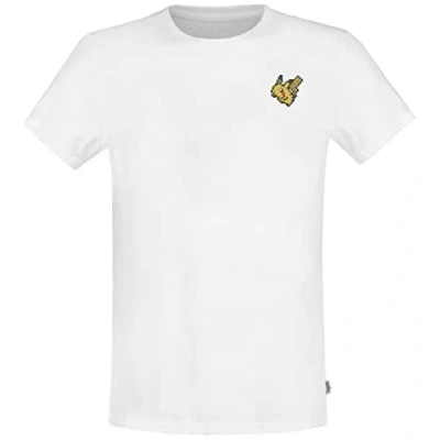 Image of Pokémon Pikachu Men&#039;s T Shirt White M 100% Cotton Regular