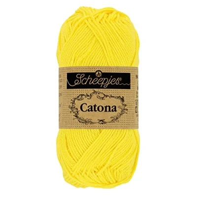 Image of Scheepjes Catona 280 Lemon Yarn 1x10g