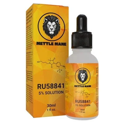Image of Mettle Mane RU58841 5% Solution (50mg/ml) DHT Blocker Hair Serum 30ml Bottle