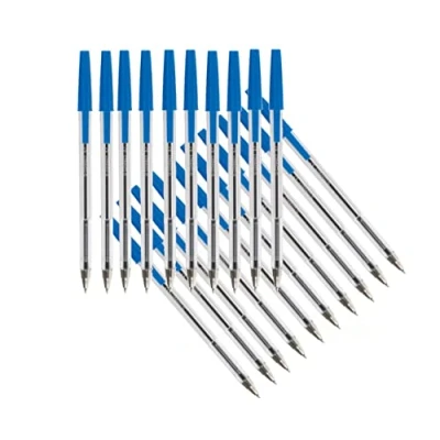 Image of Q Connect Ballpoint Pen Medium Blue (Pack of 20) KF34043