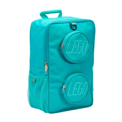 Image of LEGO Unisex Kid&#039;s Brick Backpack, Teal, One Size