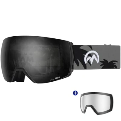 Image of OutdoorMaster Ultra Ski Goggles Lens by ZEISS, OTG Snowboard Anti fog Wide View, Magnetic Interchangeable Lens, Snow for Men &amp; Women(DarkSmoke Vlt 13% + ClearLens)